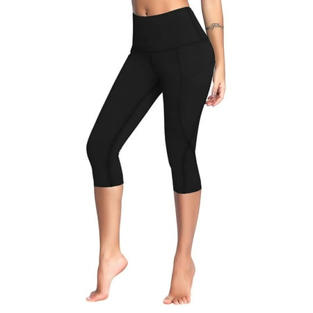 Hirdou High Waist Yoga Pants with Pockets for Women Abdomen Tight Fitting,4 Way Stretch Sports Leggings